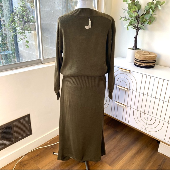 American Rag Vintage Sweater Dress Army Green, Size L, NWT - Picture 4 of 6